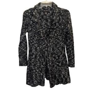 Marisa Christina Woman Cozy Alpaca Mohair Multicolor Chunky Cardigan Sweater L